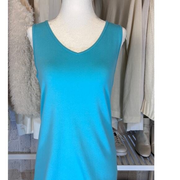 Chico's Women's Size 0 XS Turquoise Lightweight Sheer Blouse & Tank Set #0137 - Picture 4 of 9